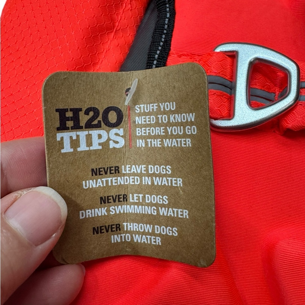 Orange .Dog Life Jacket - Picture 4 of 4